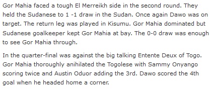 Gor Mahia vs El Merreikh