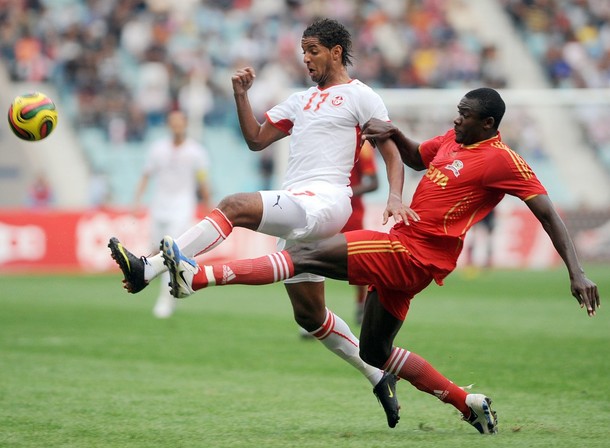 Julius Owino in action against the Carthage Eagles
